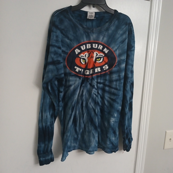 Gildan Blue Tie-Dye Long Sleeve Shirt - Picture 2 of 10